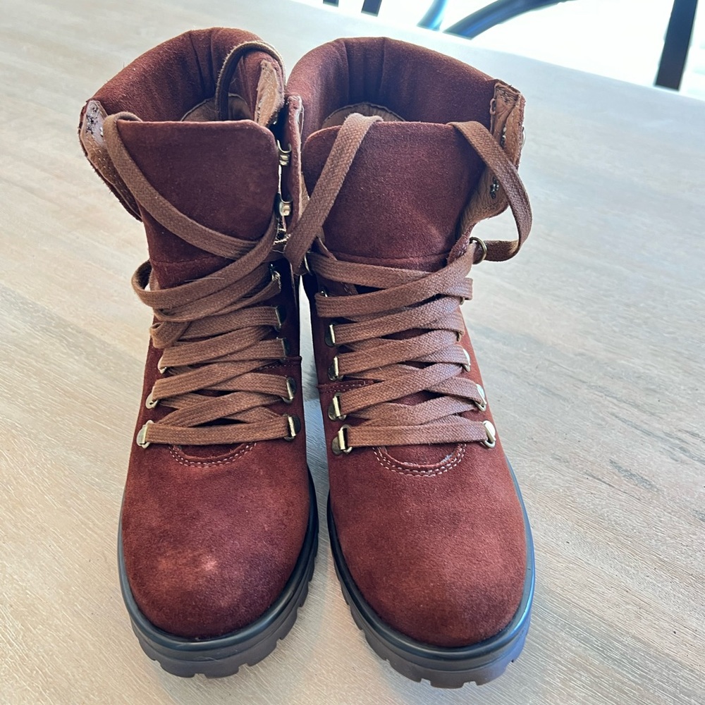 Steven by Steve Madden leather Hiking boot size 8.5 - Picture 3 of 4